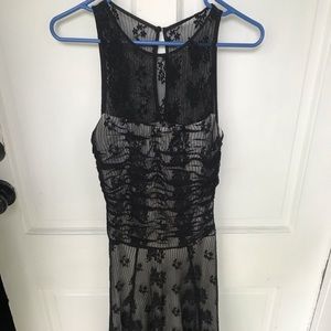 Black Lace Overlay Cocktail Dress NWOT